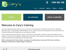 Tablet Screenshot of caryscatering.com.au